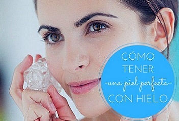 facial con hielo