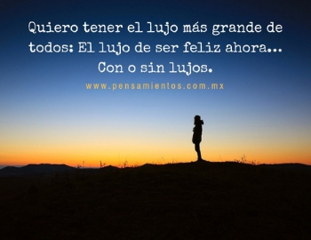 quiero una vida de lujos